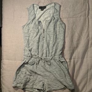 Knit grey romper